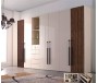 Jisheng high gloss white armoire wardrobe for bedroom decoration