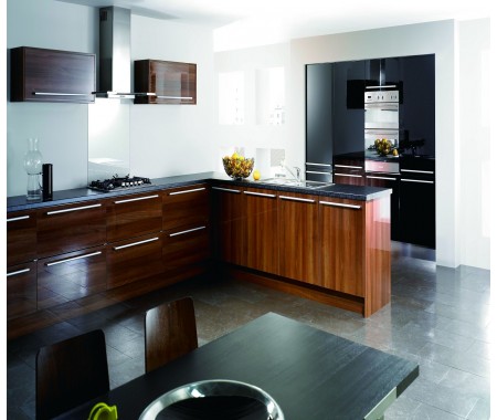 European cabinets UV high gloss wood grain