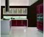 custom glossy colored kitchen cabinet