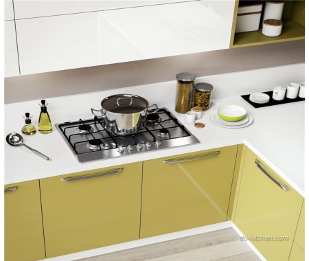 Glossy smart colored UV kitchen cabinet