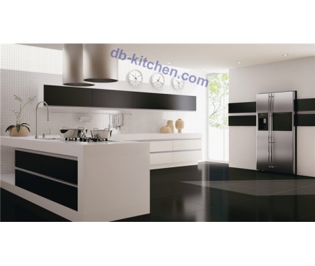 Custom bright kitchen cabinet with high glossy UV modern design