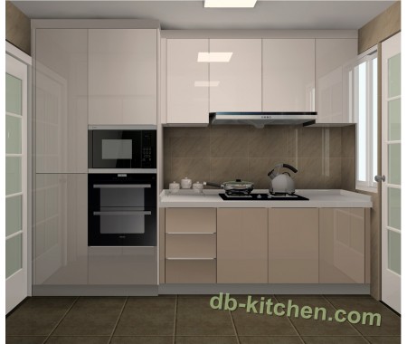 High gloss UV kitchen cabinet design modern style mirror surface kitchen cabinet