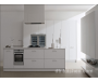 luxury PETG white kitchen furniture cabinet