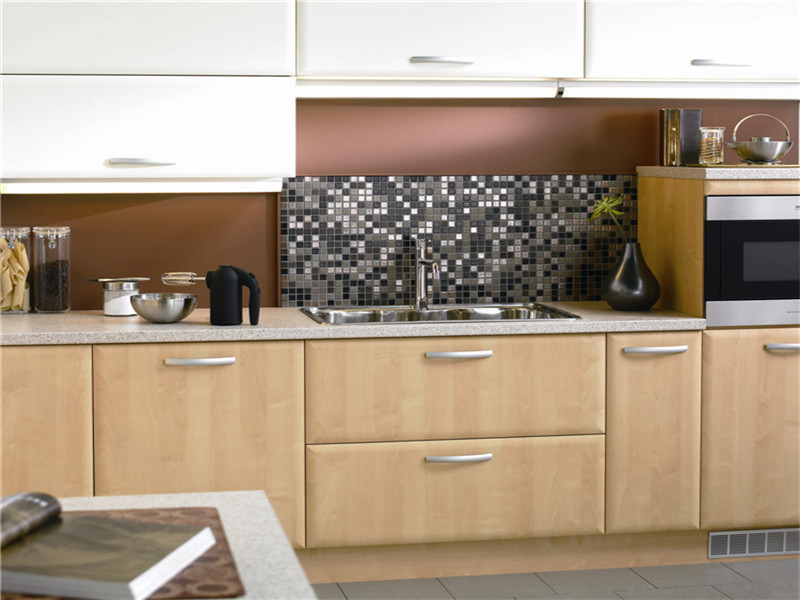 wood grain kitchen cabinet